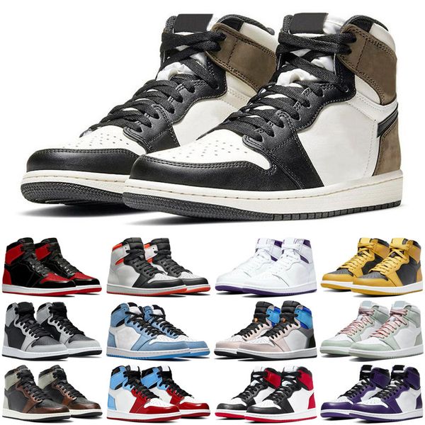 

2021 1 1s mens womens designer basketball shoes shadow 2.0 court purple pollen obsidian seafoam hyper royal bred patent fearless men trainer