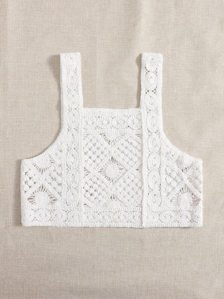 

plain crochet cover up n8m7#, White;black