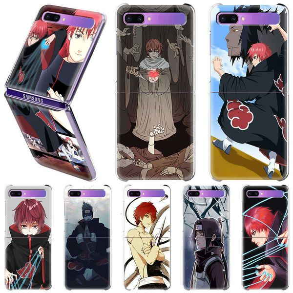 

zori - rigid transparent shell naruto akazaki, back cover samsung galaxy z, 5g