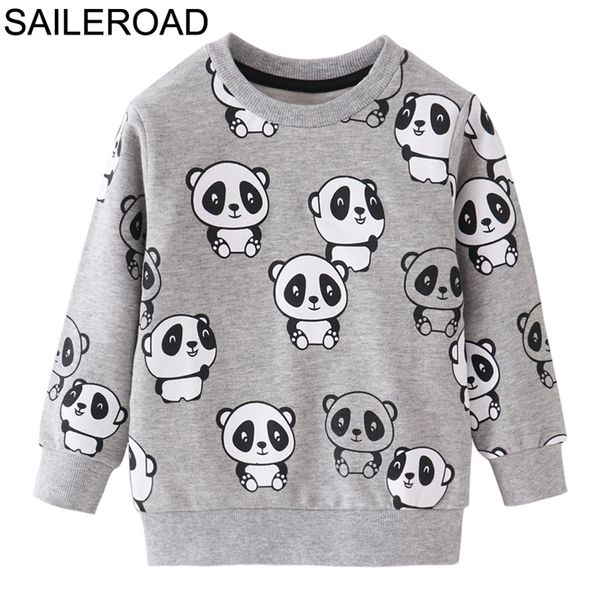 

saileroad children's clothing animal panda cotton baby boys sweatshirts for autumn kids clothes little boys outerwear sweatshirt lj2012, Black