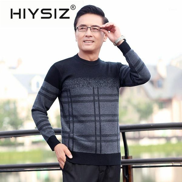 

hiysiz brand cotton 2019 new streetwear men's o-neck collar streetwear casual british style sweater men autumn winter h30011, White;black
