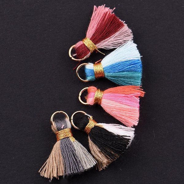 

30pc color mini cotton thread tassel boho jewelry making supplies bracelet necklace finding fringe trim pendants small tassels h qylwdw