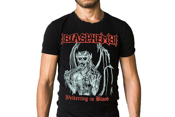 

blasphemy weltering in blood black metal skinheads t-shirt sport hooded sweatshirt hoodie
