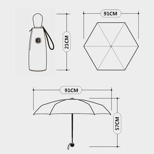 

umbrella windproof sun small umbrella ladies mini umbrella rain and rain black plastic sunshade sun 6k bbymuk lipper