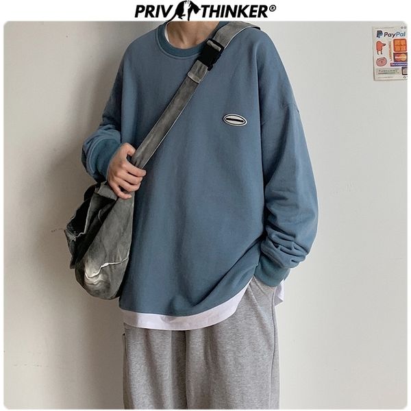 

privathinker men woman colorful print spring hoodies men fashion o-neck sweatshirt male streetwear patchwork clothing 5xl 201104, Black