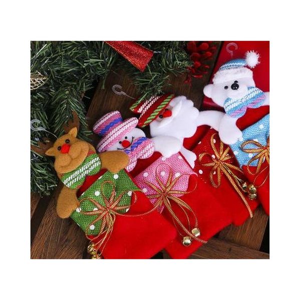 

1pc christmas snowman gift socks bag christmas bags for presents jllzgw xmhyard
