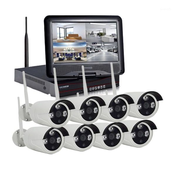 

home surveillance system wireless ip camera kit 8ch 1080p hd ir wifi ip camera 8ch wifi nvr with 10 inch lcd screen1