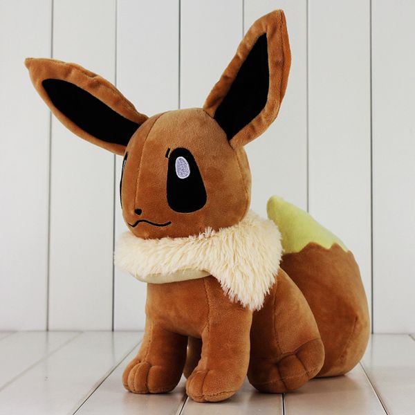 

33cm big size japanese anime cute eevee plush toy soft dolls with tag gift for children y200703
