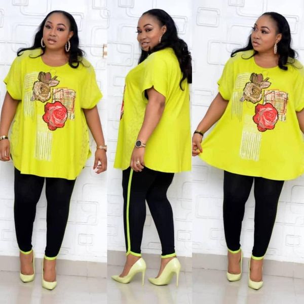 

2021 new 2 set of two parts women clothes dashiki fashion suit (part and pants) super elastic party most tender lady size ytvs, Red