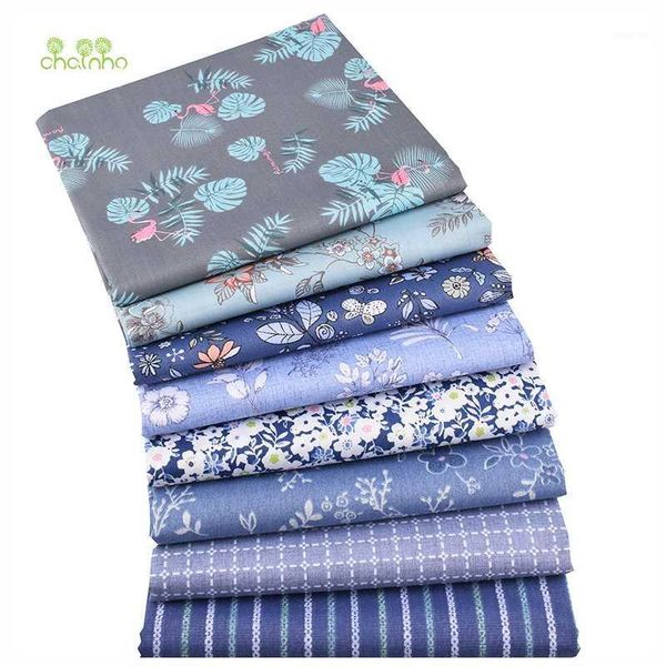 

chainho,8pcs/lot,new floral series,printed twill cotton fabric,patchwork cloth,diy sewing quilting material for baby & children1, Black;white