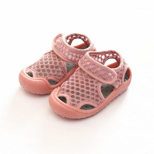 

flat shoes spring 2021 children' sandals hollow mesh summer1, Black;grey