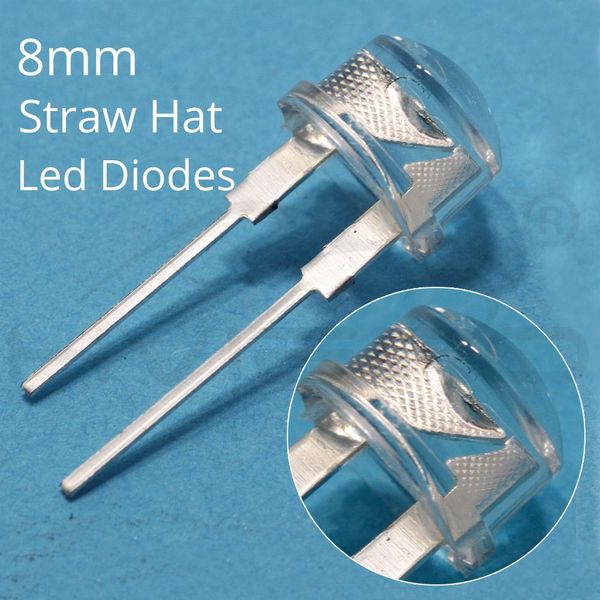 

50pcs min 8mm 0.5w white red yellow blue green diode led power straw hat lamp bead light emitting diode lamp bulb swy bbyeso lg2010