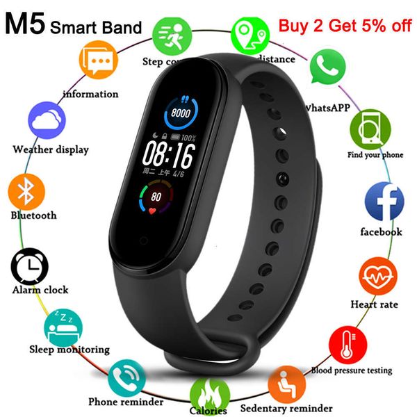 

m5 bracelet / belt, intelligent ip67, waterproof, blood prsure, fitnsjk