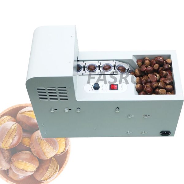 Kleine kommerzielle Kastanienöffnungsmaschine Kastanien-Schnittmachermuttern-Schneidemaschine