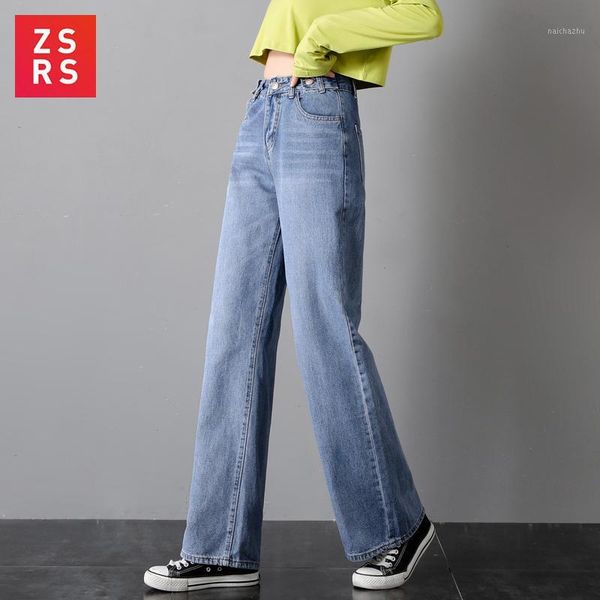 

zsrs jean woman mom jeans pants boyfriend jeans for women with high waist push up large size ladies 2020 new1, Blue