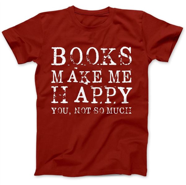 

books make my happy t shirt premium funny gift present geek nerd new fashion brand cool casual t shirt sport hooded sweatshirt hoodie