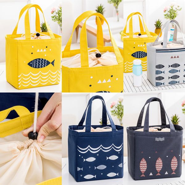 

kid bag for women student lunch thermal insulated oxford picnic food cooler box tote storage bags 2 noolh