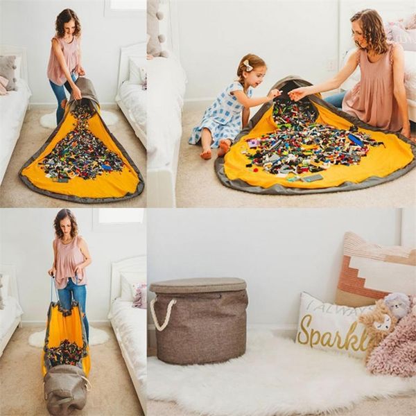 

portable outdoor travel bags storage bag multifunctional organizer pouch toy bag basket integrated waterproof storage bucket y200714, Blue;pink