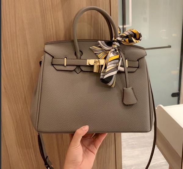 

in stock fast ship cowhide constance designer handbag purse genuine litchi h word shoulder crossbody ribbons 2020 est