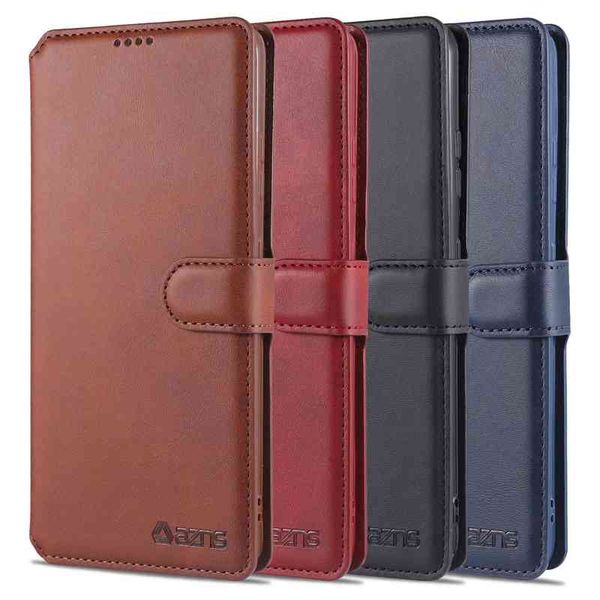 

wallet phone cases for samsung galaxy s21 s20 note20 ultra note10 s10 plus, calfskin texture pu leather flip kickstand cover case with p