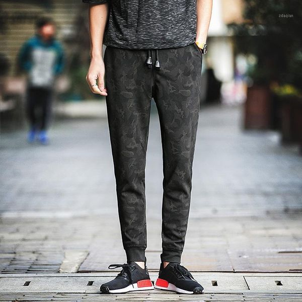 

men's pants men casual hip hop jogger harem nice jogging camouflage feet sports m-5xl1, Black