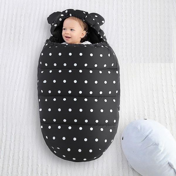 

stroller parts & accessories baby winter thick wave point sleeping bag warm footmuff sack double zipper pushchair sleepsack1