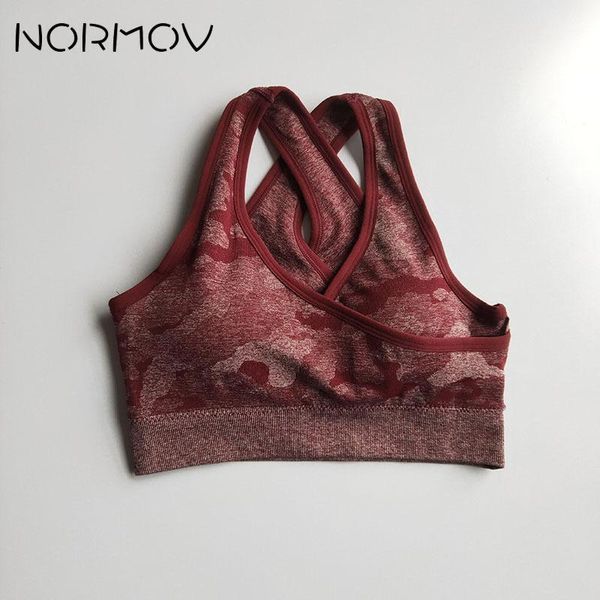 

camouflage camo yoga bra wine red seamless bra sports wear for women gym sport new colors gym fitness vest1, White;black