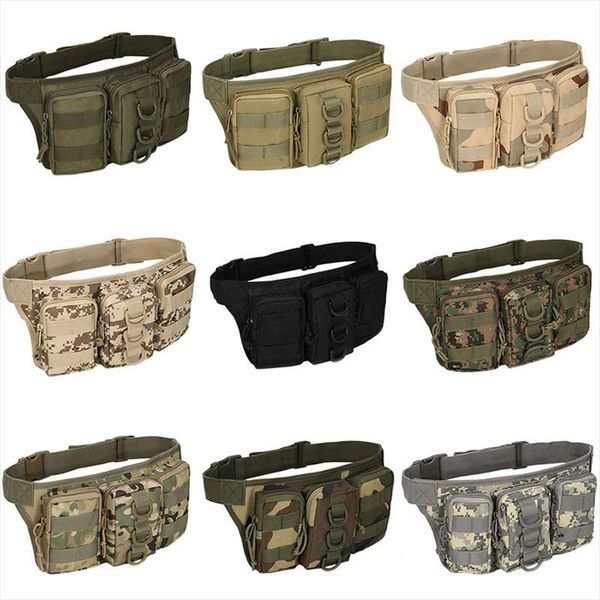 

thinkthendo oxford fabric utility waist pack pouch military bag belt bags zipper waist pack bag men