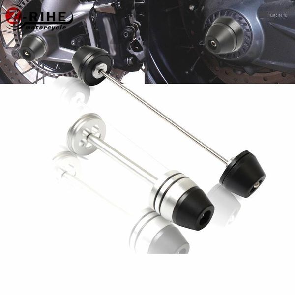 

motorcycle accessories black silver front rear refit wheel fork axle sliders cap crash protector for r nine t 2013-20201