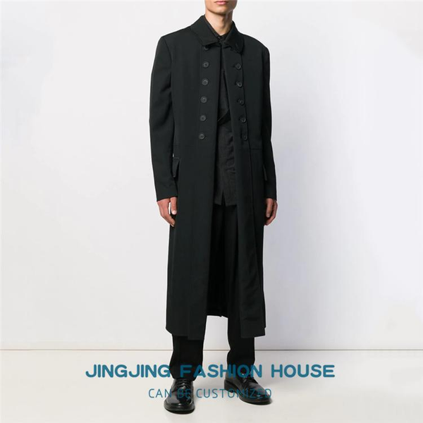 

s-6xl2020 men's loose cardigan new style youth style trench coat with new spring jacket men's wear1, Tan;black