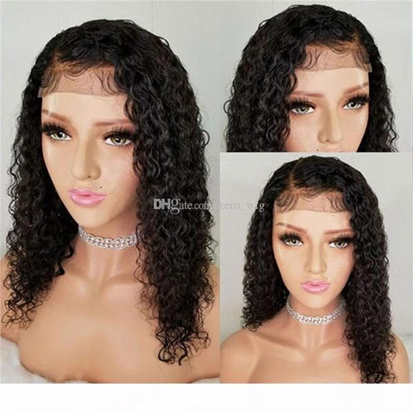 

natural hairline wet and wavy human hair wig brazilian water wave lace front wigs glueless full lace wigs bleached knots, Black;brown