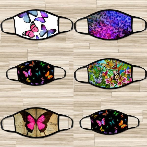 

butterfly face mask personality printing breathable sweet cute dustproof reusable protective fashion mouth masks 4 5wsv k2