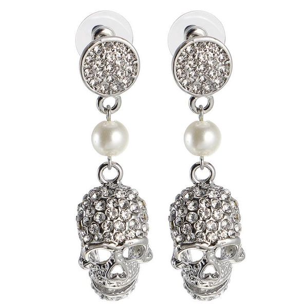 

1 pair stylish ear pendant halloween skull earrings retro exaggerated ear pendant funny ear dcors for women's decors wmtmmn xhhair