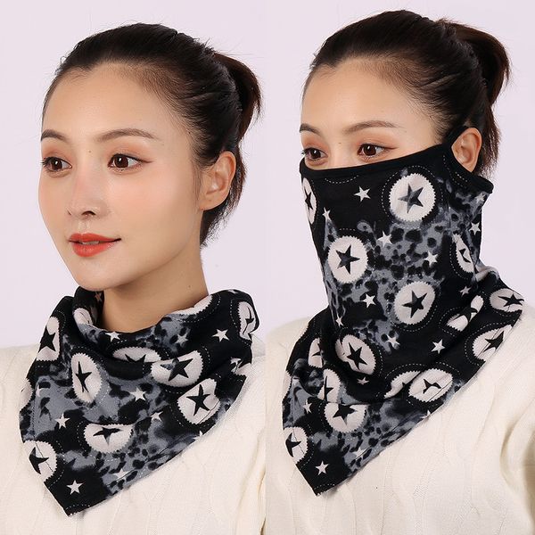 

wraps women cotton mask scarf floral mascarillas face print lady warm neck scarves foulard bandana reusable outdoor riding masks
