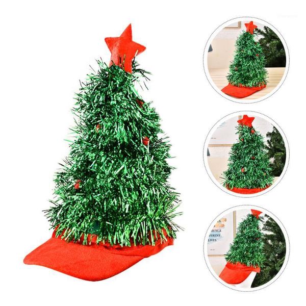 

1 pc funny christmas tree cap novelty party dress-up cosplay costume hat1