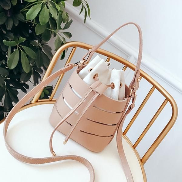 

кулиской ковша сумка для женщин mini pu кожа crossbody сумки женские сумки на ремне сумки женщина pure color