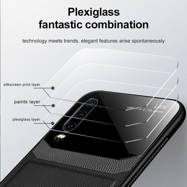 

роскошный кожаный чехол для телефона huawei honor примечание v 20 20i 10 9 8 x pro lite play ультра-тонкая кожа оргстекла силиконовый jlltfw