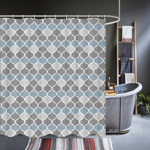 

shower curtains modern geometry stripe pattern waterproof bathroom bath 3d print with hooks personality washable cloth