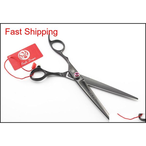 

7.5 inch purple dragon left handed pet grooming scissors dog cat straight scissors puppy haircutting shears cu qylglu bde_luck