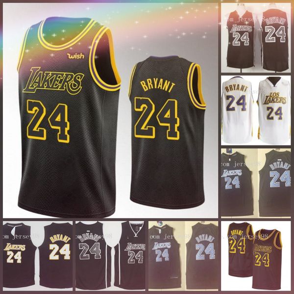 

los angeles laker men #24 ko be bry ant blue basketball jersey, Black