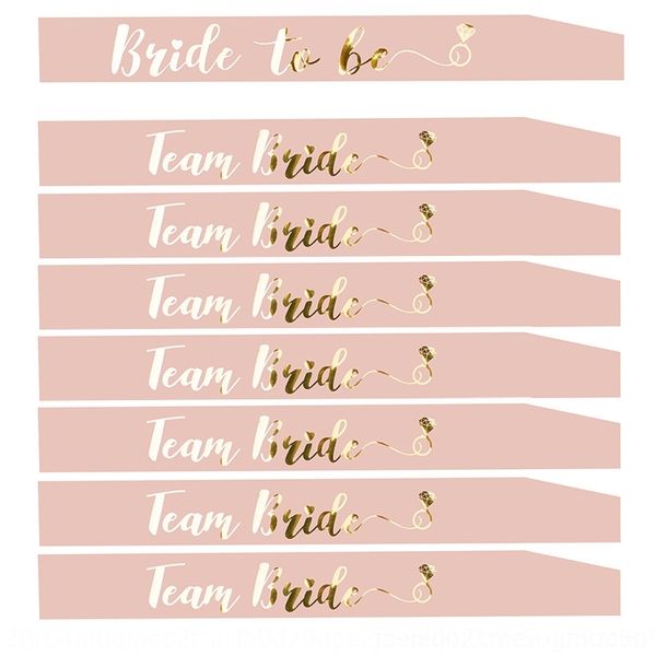 

y6013 team bride belt bride suit strap shoulder strap ceremonial party bachelor rose gold to be shoulder belt bridesmaid group ekprj