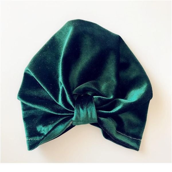 

baby turban hat with bow velvet turbans for tots infant toddler not beanie baby girls shower gift stre qylidf, Yellow