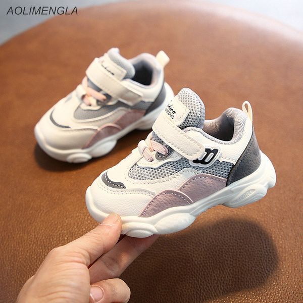 

fashion kids sneakers children's sports shoes new spring boys girls mesh shoes cute baby toddler casual shoes 201009, Black