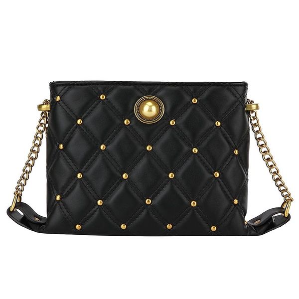 

baochili new chain bucket rhombock bag for women with one shoulder slant bag