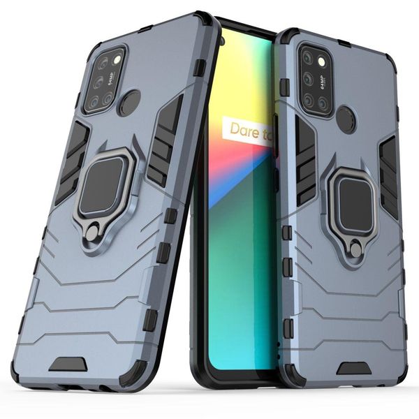 

for oppo realme 7i shockproof pc tpu protective case with magnetic ring holder