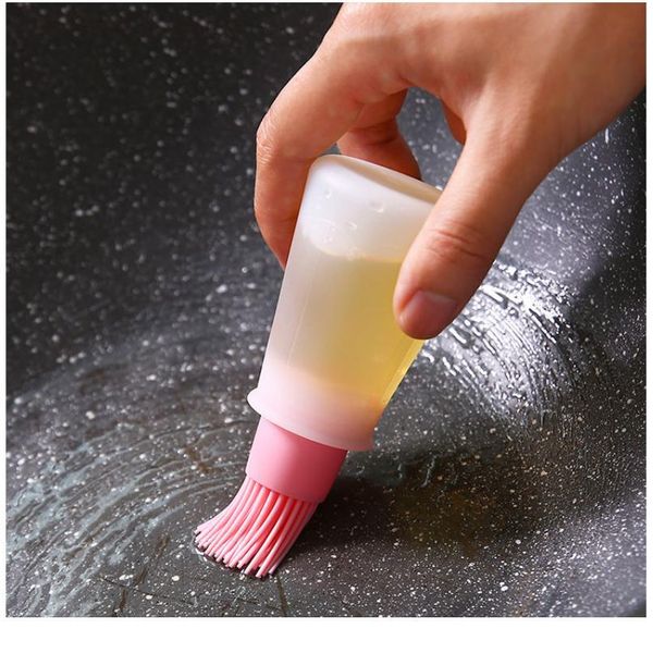 

barbecue brush oil brush high temperature resistant sile bottle brush household baking oil bottle pancake qylsrg