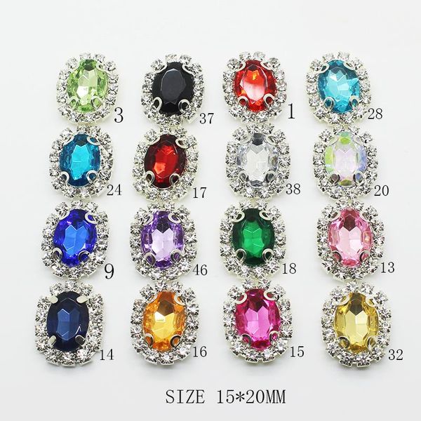 

zmasey новые металлические кнопки для одежды 10pcs / lot 15 * 20мм прямоугольник акриловые шитье ручной работы кнопки украшения цвет смешива, Black