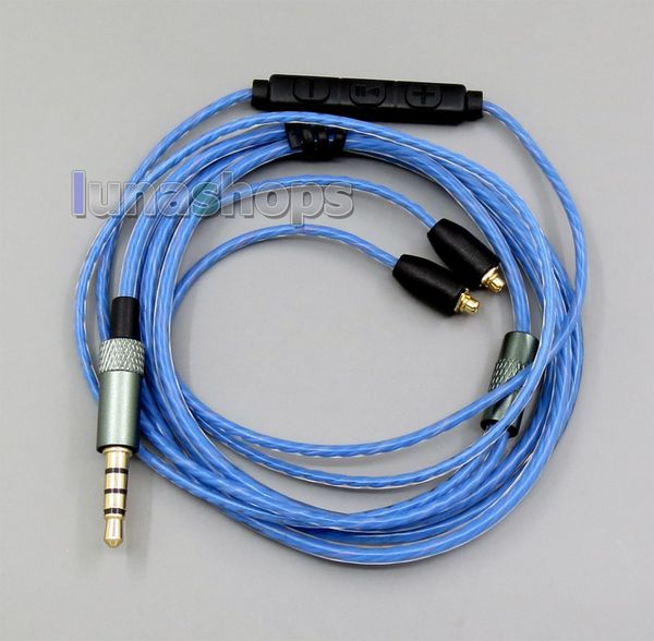 

ln006203 mic remote ofc copper earphone cable for shure se535 se846 5 6 8 ba armature mmcx