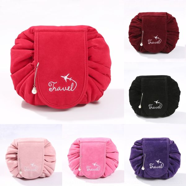 

k7gks storage generation korean velvet lazy storage bag thirdcosmetic bag artifact cosmetic girls 51tl0
