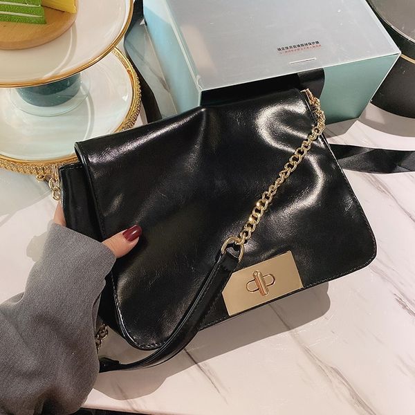 

luxury soft pu patent leather women shoulder bags designer handbags fashion chain crossbody bag casual large tote flap bags 2020 c1016